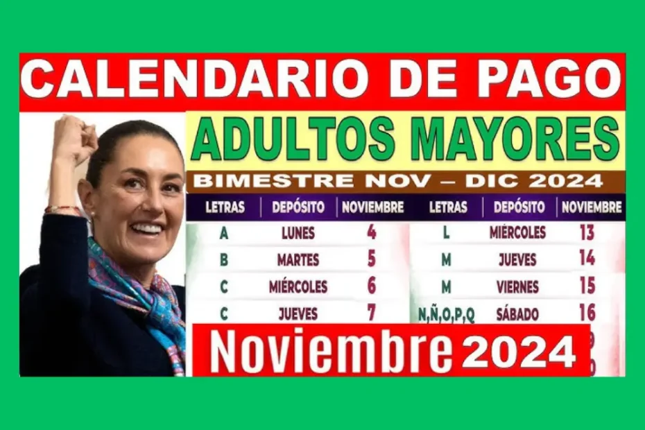 calendario de pagos bienestar 2024 por letra